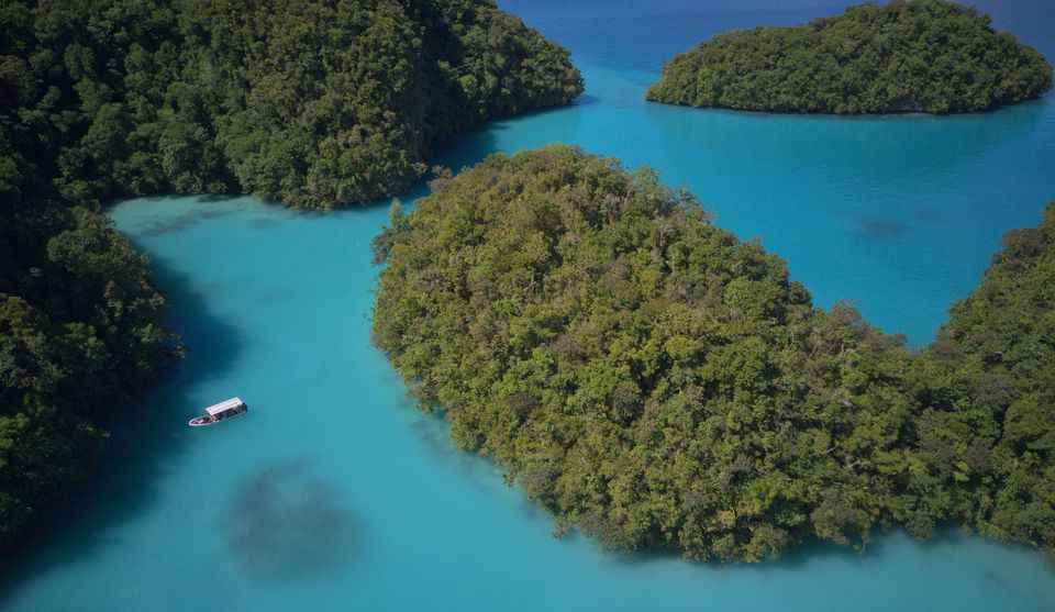 Rock Islands from above, Palau
